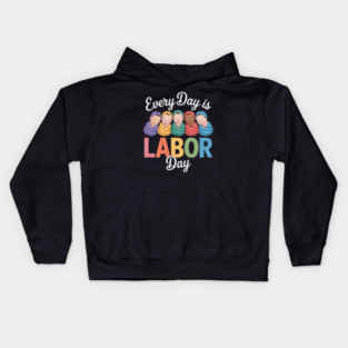 Labor Day Labor and Delivery Nurse Kids Hoodie