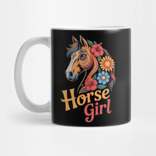 Horse Girl - Equestrian Floral Mug