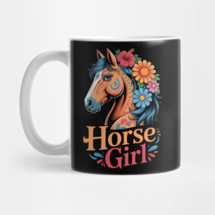 Horse Girl - Equestrian Floral Mug