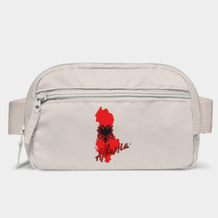 Albania map, Albania flag Bag