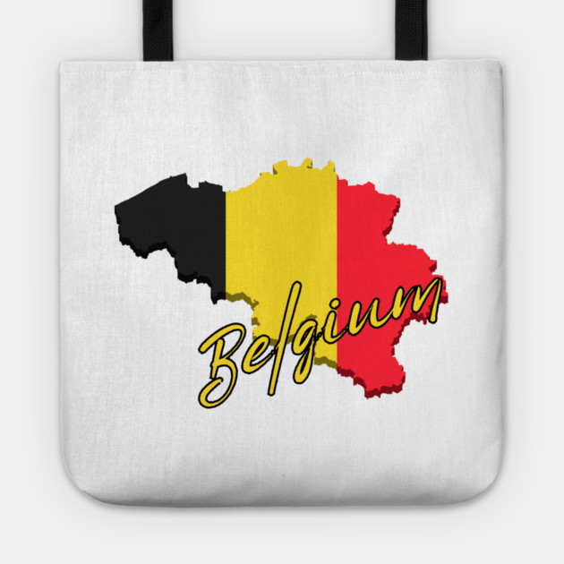 Belgium map, Belgium flag Tote by eka123