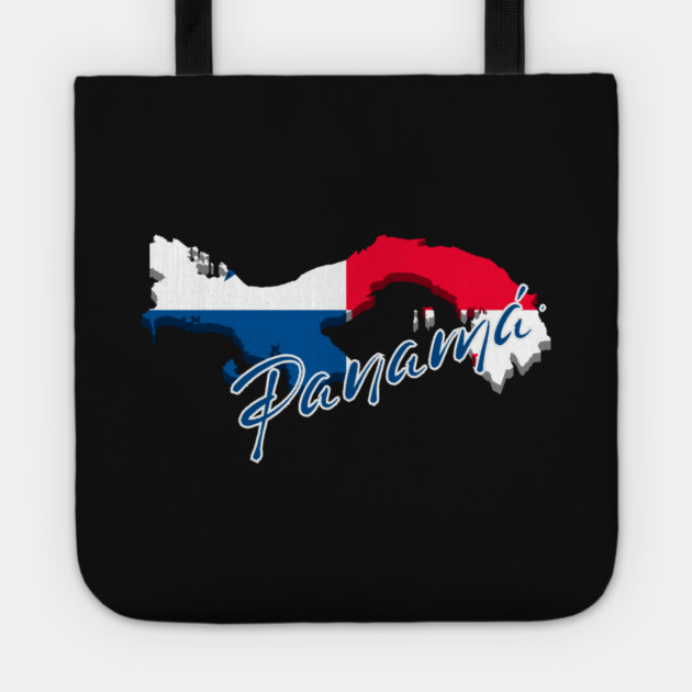 Panama map, Panama flag Tote by eka123