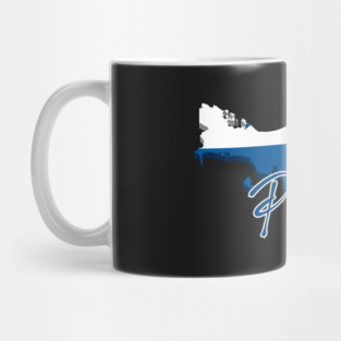 Panama map, Panama flag Mug