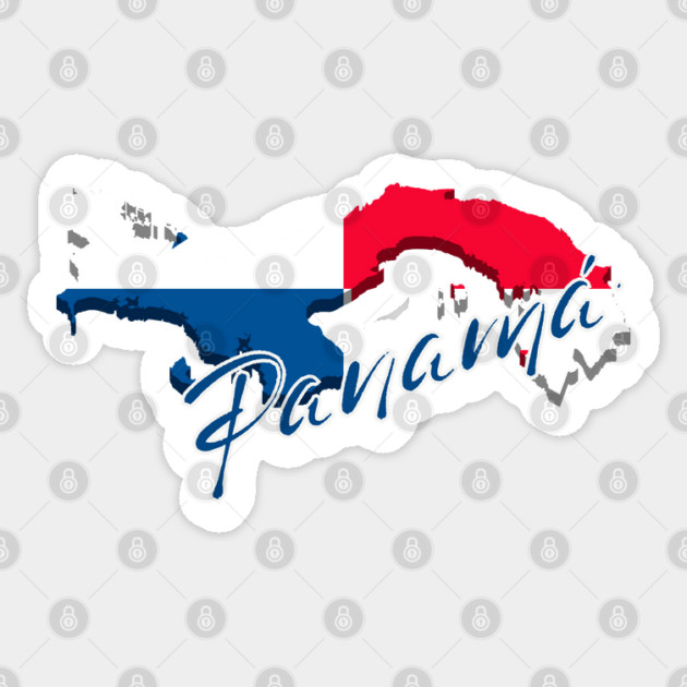 Panama map, Panama flag Sticker by eka123