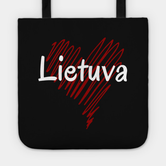 I love Lithuania, Lithuania heart Tote by eka123