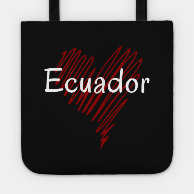 I love Ecuador, Ecuador heart Tote by eka123