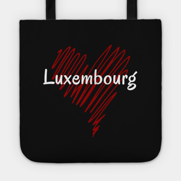 I love Luxembourg, Luxembourg heart Tote by eka123