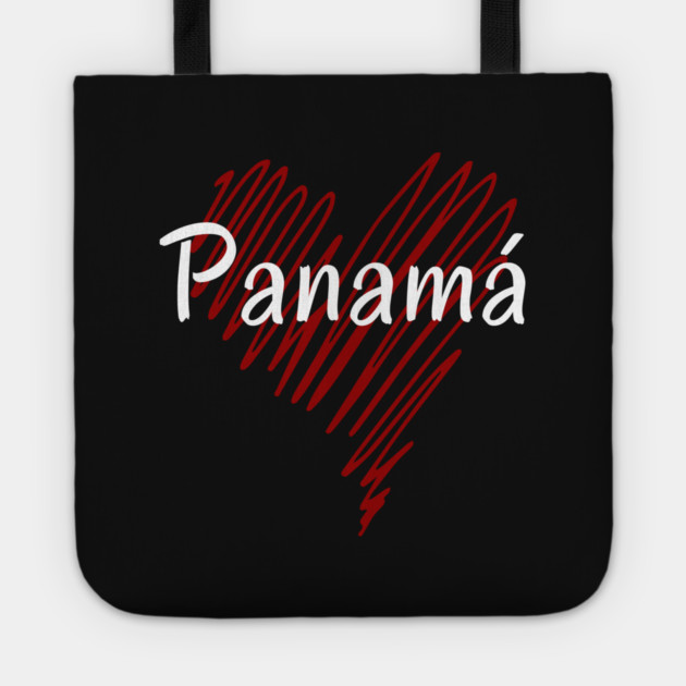 I love Panama, Panama heart Tote by eka123