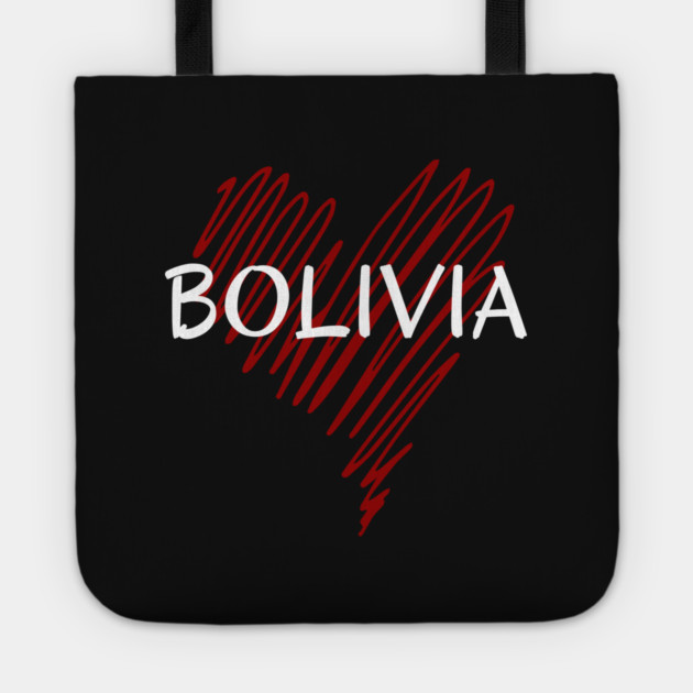 I love Bolivia, Bolivia heart Tote by eka123