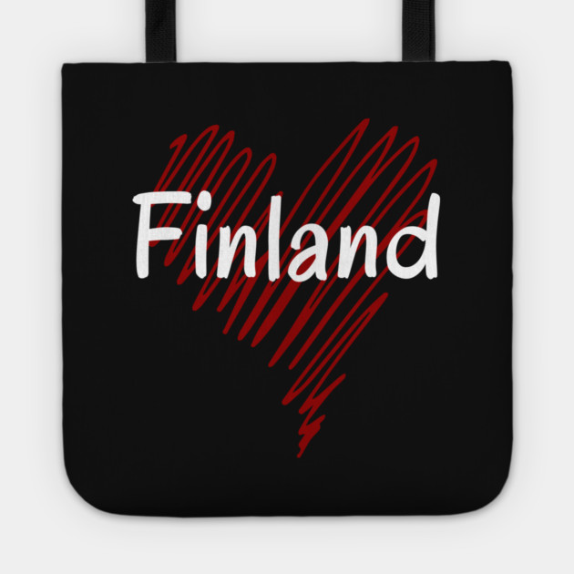 I love Finland, Finland heart Tote by eka123