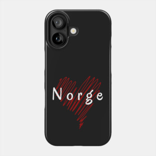 I love Norway, Norway heart Phone Case