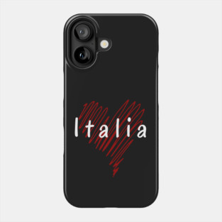 I love Italy, Italy heart Phone Case