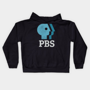 Minimalist PBS Silhouette Logo Kids Hoodie