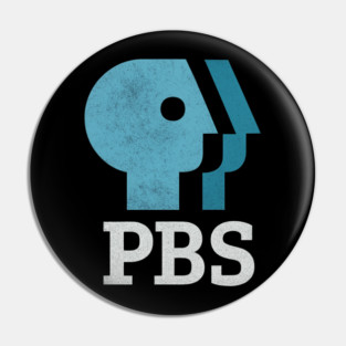 Minimalist PBS Silhouette Logo Pin