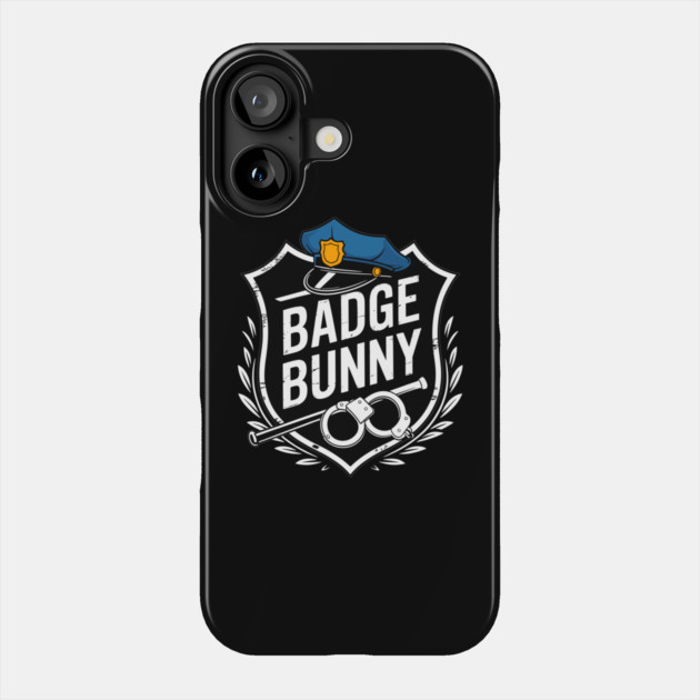 Badge Bunny Funny Police Humor Design Phone Case by belownormal