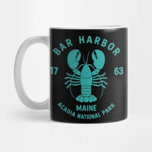 Vintage Acadia National Park Bar Harbor Maine Lobster Funny Mug