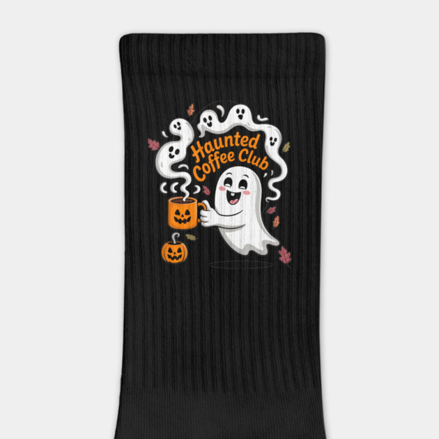 Ghost Halloween Haunted Coffee Club Cute by belownormal