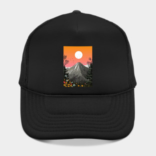 Volcano At Sunset Hat