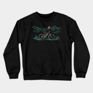 Mountain-Biking Crewneck Sweatshirt