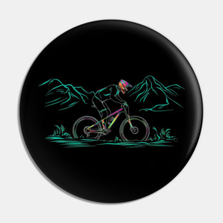 Mountain-Biking Pin