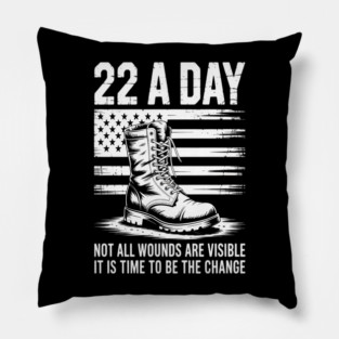 Veteran Suicide Awareness Pillow