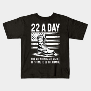 Veteran Suicide Awareness Kids T-Shirt