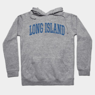 Long Island College Style Blue Hoodie
