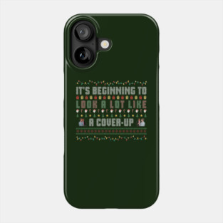 It's Beginning To Look a Lot Like a Cover-Up - Christmas Holiday Xmas Jeffrey Epstein Files Anti-Trump Conspiracy Funny Joke Phone Case