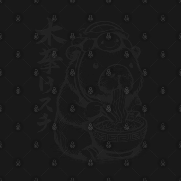 Cute Capybara and Turtle Backpack Ramen by JessArty