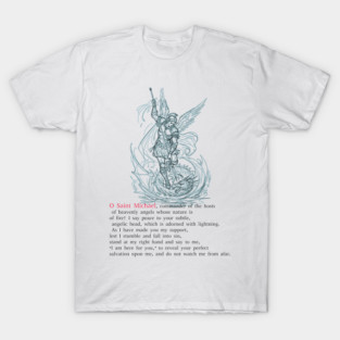 Saint Michael The Archangel - Heavenly Warrior & Protector T-Shirt