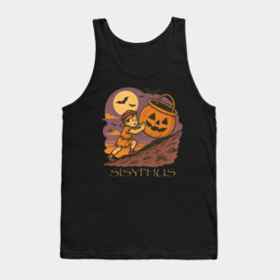 Sisyphus Halloween Shirt – Funny Trick or Treat Pumpkin Struggle Tee Tank Top