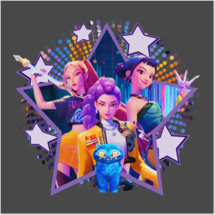 VINTAGE KPOP DEMON HUNTERS Posters and Art