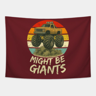 Might be Giants; vintage monster truck Tapestry