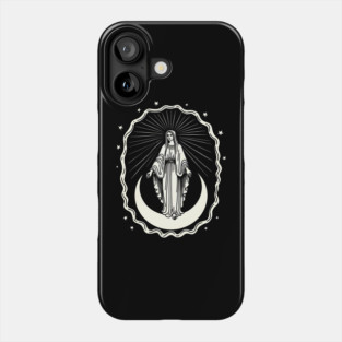 Assumption of Mary – Blessed Virgin on Crescent Moon Phone Case