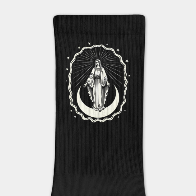 Assumption of Mary – Blessed Virgin on Crescent Moon by sumberkah