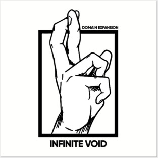 infinite void purple domain expansion gojo satoru Posters and Art