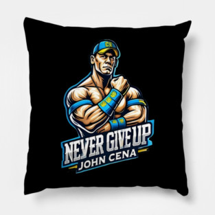 John Cena Never Give Up Memorial Pillow