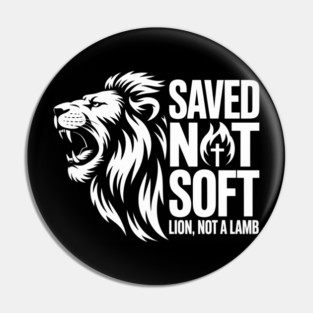 Roaring Lion Christian Faith Design Pin