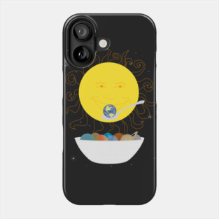 Sun Eating Planets for Breakfast Phone Case