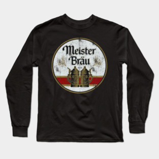 Meister Brau Retro Logo – Vintage Beer Brand Throwback Design Long Sleeve T-Shirt
