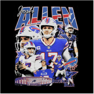 Josh Allen Vintage Bootleg Posters and Art