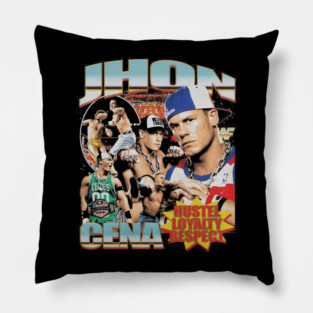 John Cena Hustle Loyalty Respect Pillow