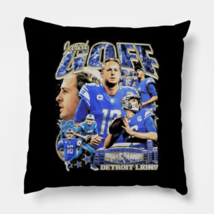 Jared Goff Vintage Bootleg Pillow