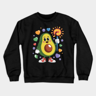 Glassblowing Green Avocado Lovers Crewneck Sweatshirt