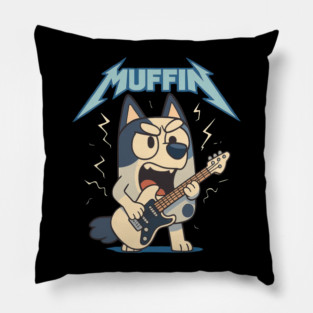 MUFFIN PLAYING GUITAR Pillow