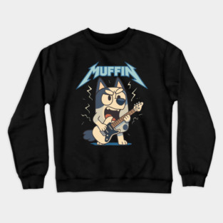 MUFFIN PLAYING GUITAR Crewneck Sweatshirt