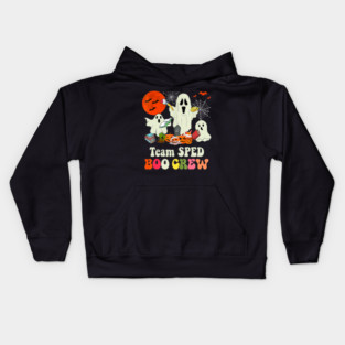 Team SPED Boo Crew Halloween Ghost SPED Special Ed Teacher Kids Hoodie