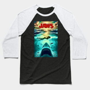 Jaws Movie Baseball T-Shirt