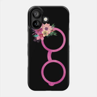 Eyeglasses With Flowers Phone Case