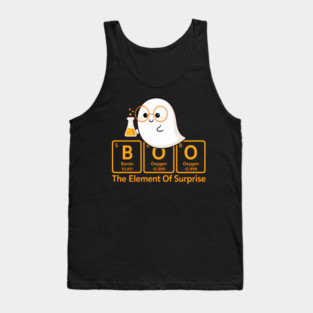 Boo Element of Surprise – Cute Chemistry Halloween Ghost Tank Top